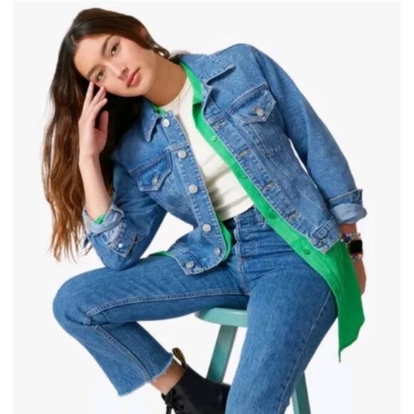 Hudson Jeans Jackets & Blazers - Hudson Los Angeles Jeans Classic Trucker Denim Jacket Blue Tahoe S/M NWT